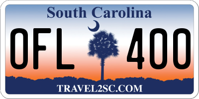 SC license plate OFL400