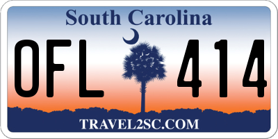 SC license plate OFL414