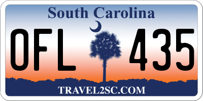 SC license plate OFL435
