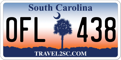 SC license plate OFL438