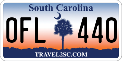 SC license plate OFL440