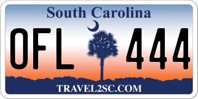 SC license plate OFL444