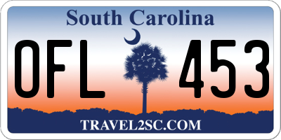 SC license plate OFL453