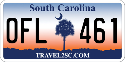 SC license plate OFL461