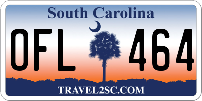 SC license plate OFL464