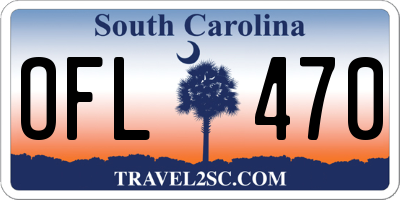 SC license plate OFL470