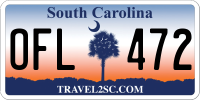 SC license plate OFL472