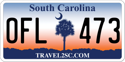 SC license plate OFL473