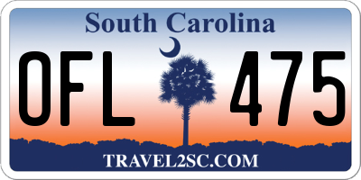 SC license plate OFL475