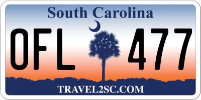 SC license plate OFL477
