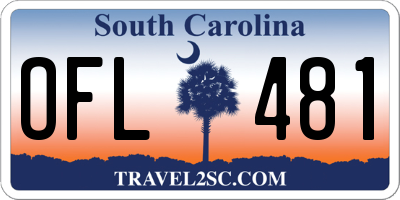SC license plate OFL481