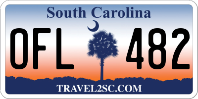 SC license plate OFL482