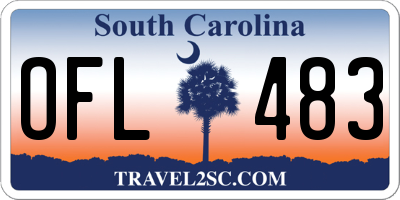 SC license plate OFL483