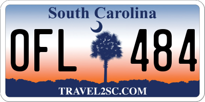 SC license plate OFL484