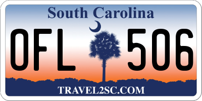 SC license plate OFL506