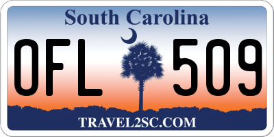 SC license plate OFL509