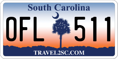 SC license plate OFL511