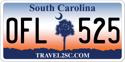 SC license plate OFL525