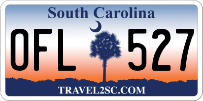 SC license plate OFL527