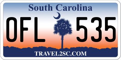SC license plate OFL535