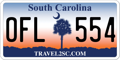SC license plate OFL554