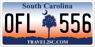 SC license plate OFL556