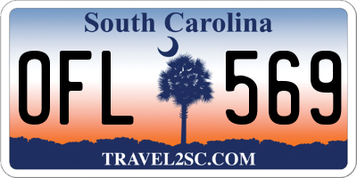 SC license plate OFL569