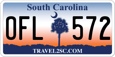 SC license plate OFL572