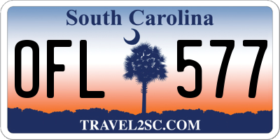 SC license plate OFL577