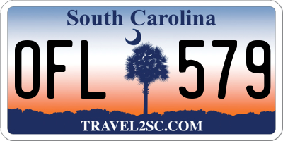 SC license plate OFL579