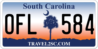 SC license plate OFL584