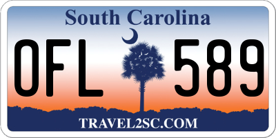 SC license plate OFL589
