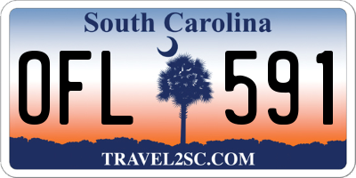 SC license plate OFL591