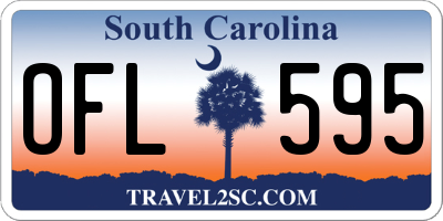 SC license plate OFL595