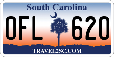 SC license plate OFL620
