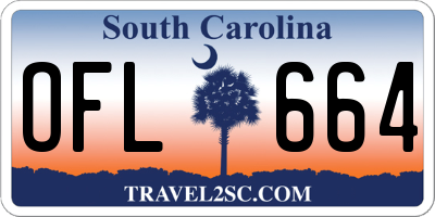 SC license plate OFL664