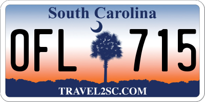 SC license plate OFL715