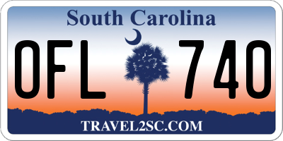 SC license plate OFL740