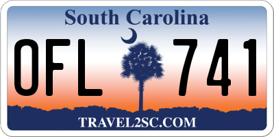 SC license plate OFL741