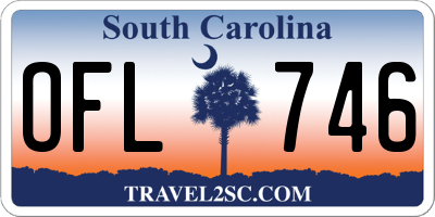 SC license plate OFL746