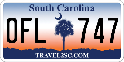 SC license plate OFL747