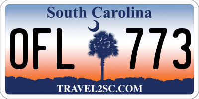SC license plate OFL773
