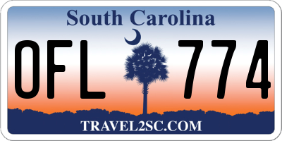 SC license plate OFL774