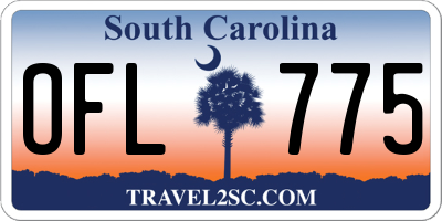 SC license plate OFL775