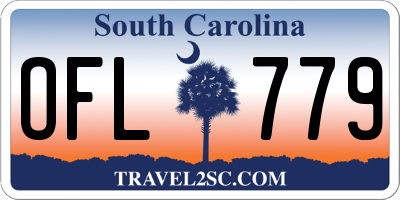 SC license plate OFL779
