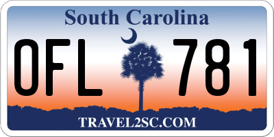 SC license plate OFL781
