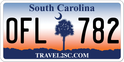 SC license plate OFL782