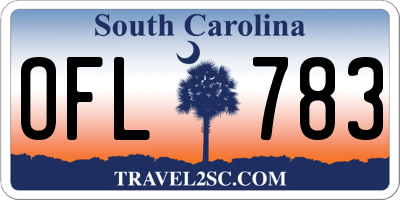 SC license plate OFL783