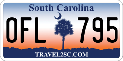 SC license plate OFL795