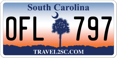 SC license plate OFL797